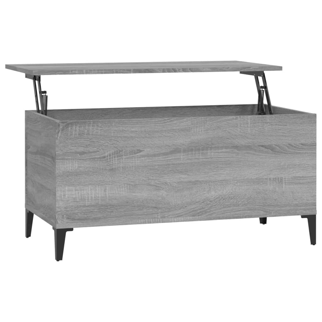 Table basse Sonoma gris 90x44,5x45 cm Bois d’ingénierie - Tables basses
