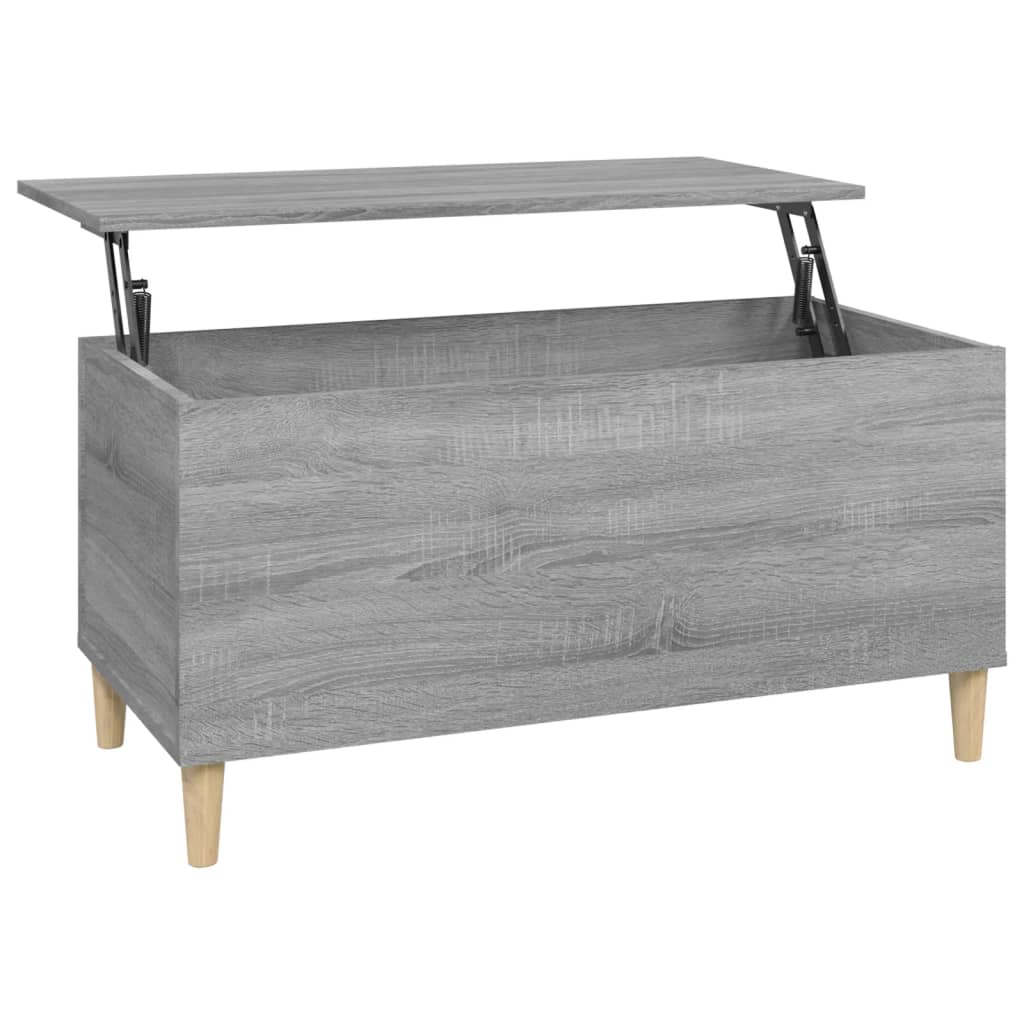 Table basse Sonoma gris 90x44,5x45 cm Bois d’ingénierie - Tables basses