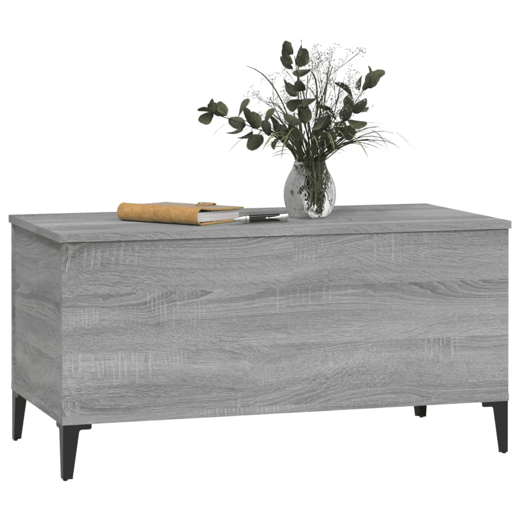 Table basse Sonoma gris 90x44,5x45 cm Bois d’ingénierie - Tables basses