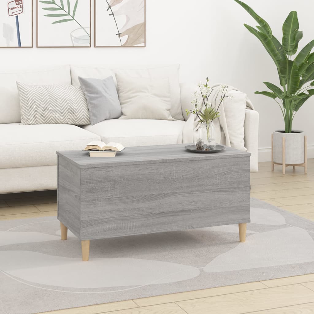 Table basse Sonoma gris 90x44,5x45 cm Bois d’ingénierie - Tables basses
