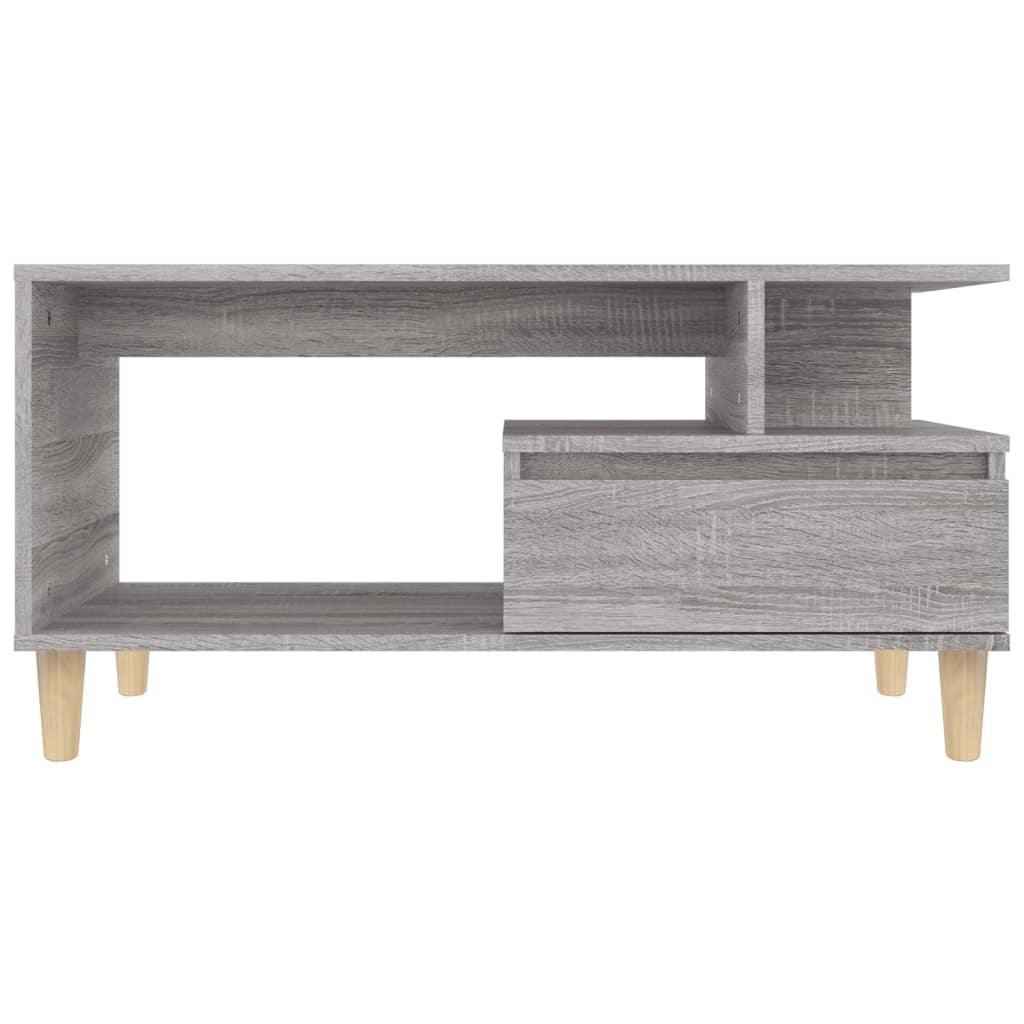 Table basse Sonoma gris 90x49x45 cm Bois d’ingénierie - Tables basses