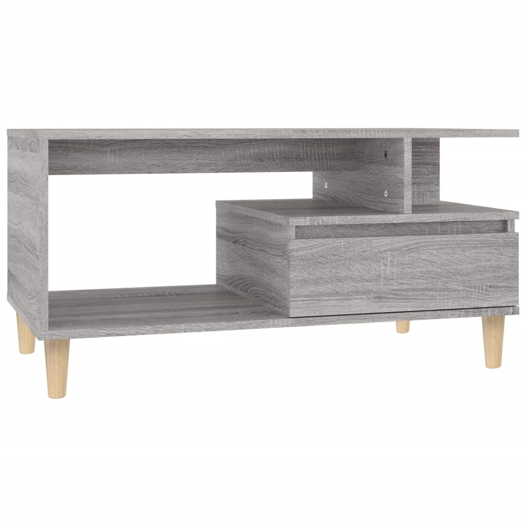 Table basse Sonoma gris 90x49x45 cm Bois d’ingénierie - Tables basses