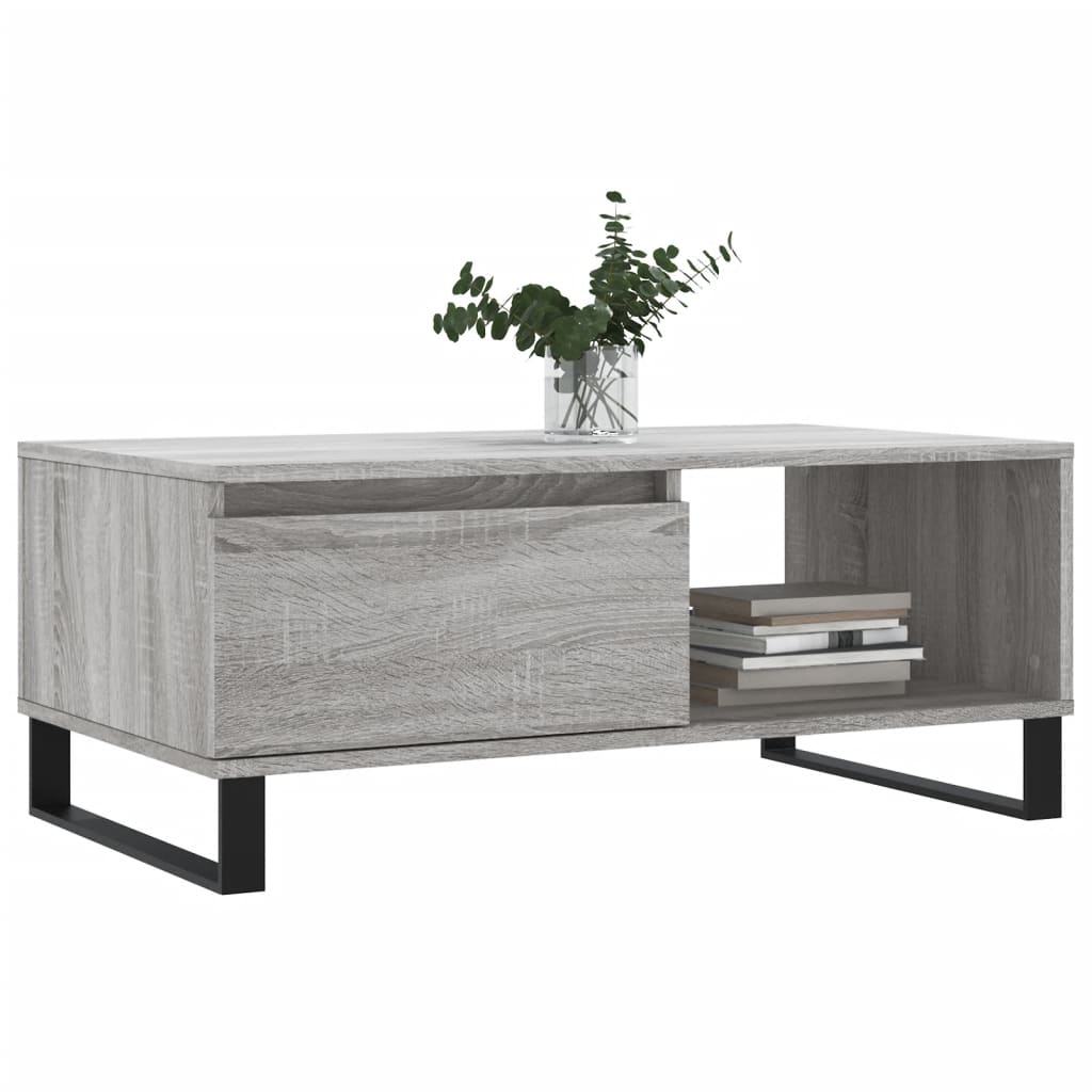 Table basse Sonoma gris 90x50x36,5 cm Bois d’ingénierie - Tables basses