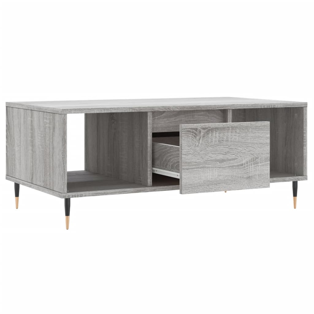 Table basse Sonoma gris 90x50x36,5 cm Bois d’ingénierie - Tables basses