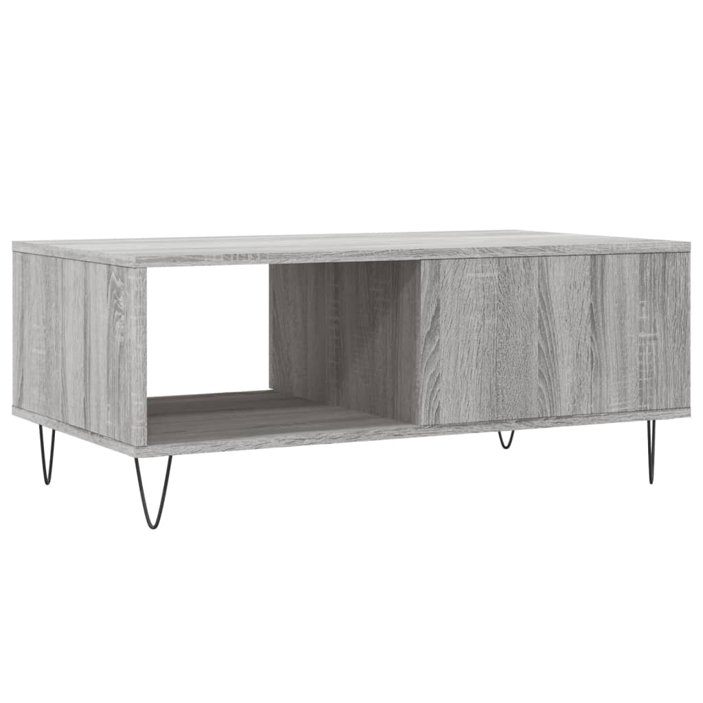 Table basse Sonoma gris 90x50x36,5 cm Bois d’ingénierie - Tables basses