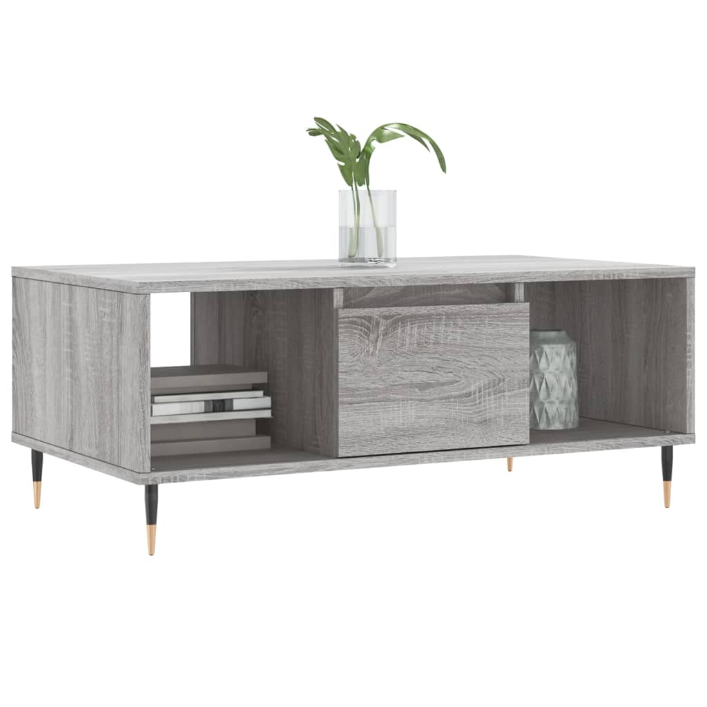 Table basse Sonoma gris 90x50x36,5 cm Bois d’ingénierie - Tables basses
