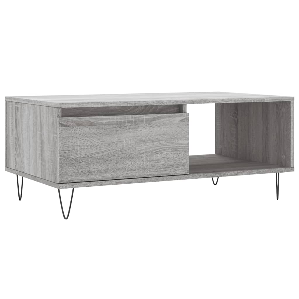 Table basse Sonoma gris 90x50x36,5 cm Bois d’ingénierie - Tables basses