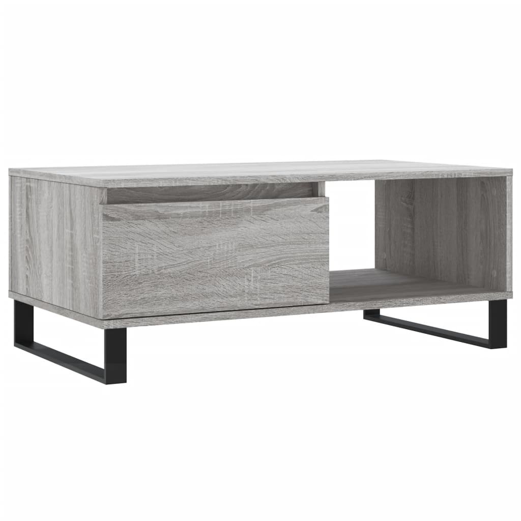 Table basse Sonoma gris 90x50x36,5 cm Bois d’ingénierie - Tables basses