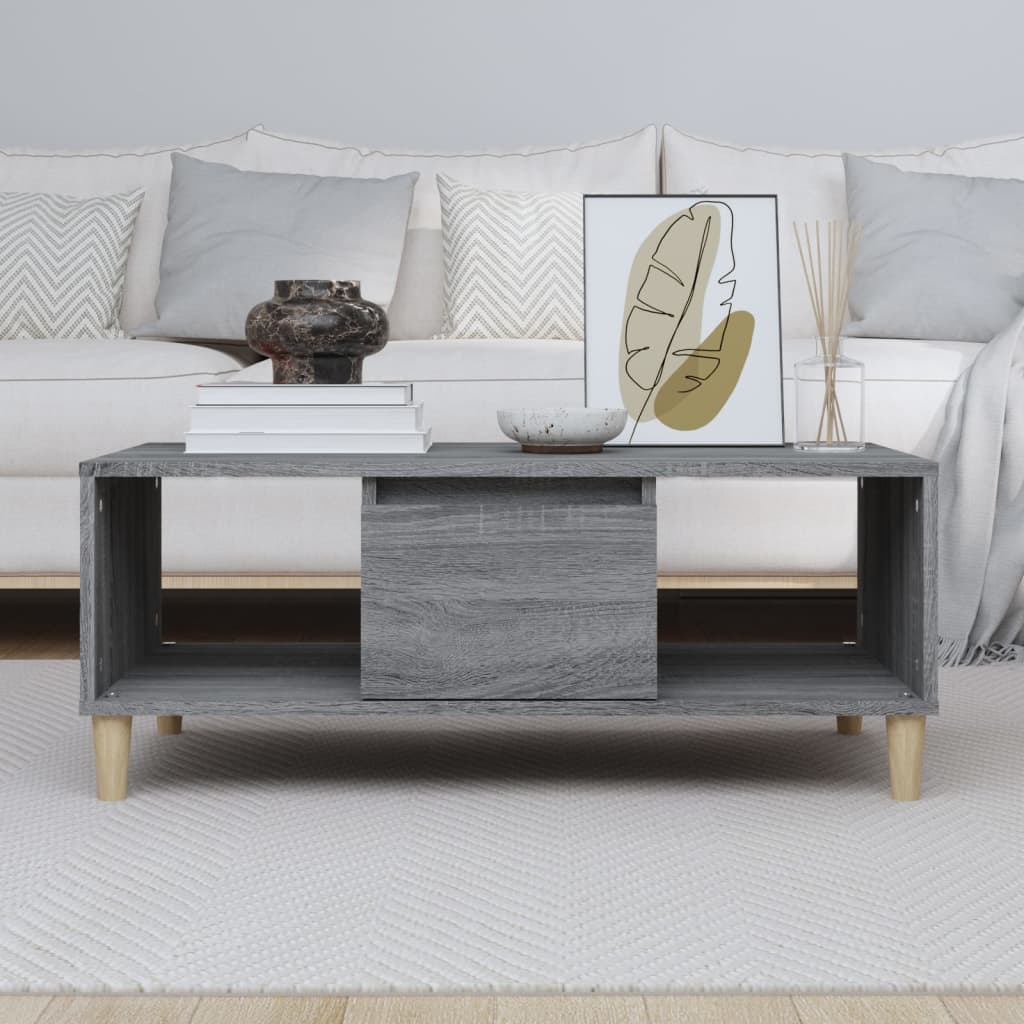 Table basse Sonoma gris 90x50x36,5 cm Bois d’ingénierie - Tables basses