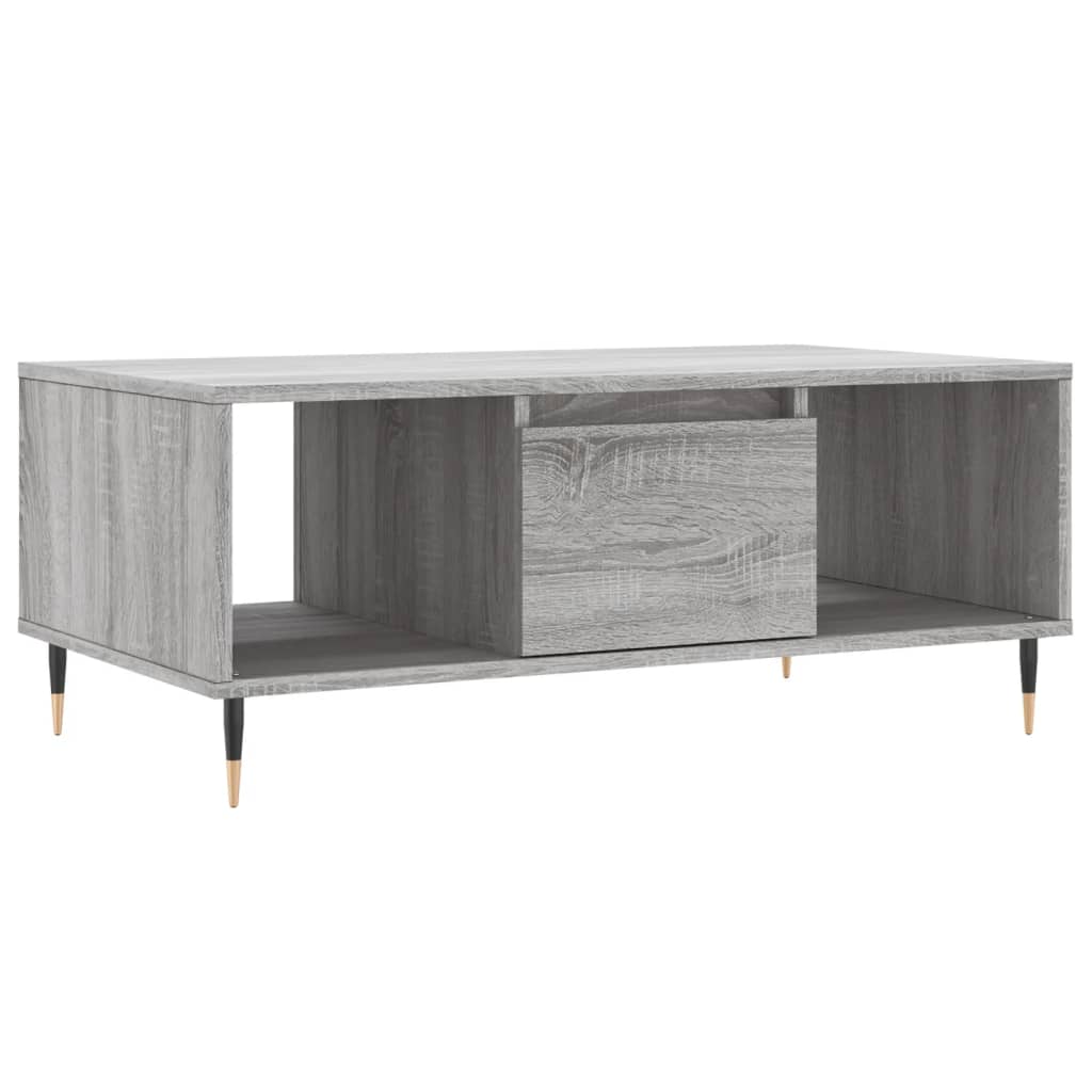 Table basse Sonoma gris 90x50x36,5 cm Bois d’ingénierie - Tables basses