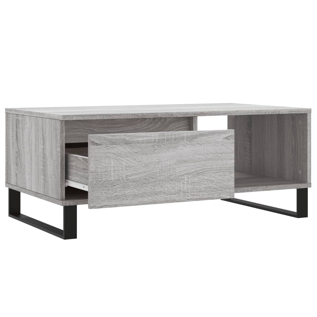 Table basse Sonoma gris 90x50x36,5 cm Bois d’ingénierie - Tables basses