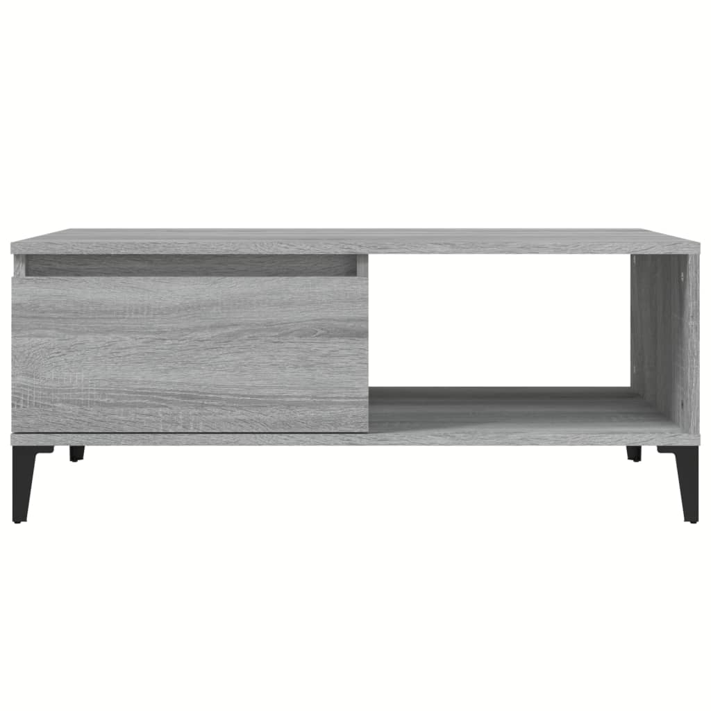 Table basse Sonoma gris 90x50x36,5 cm Bois d’ingénierie - Tables basses