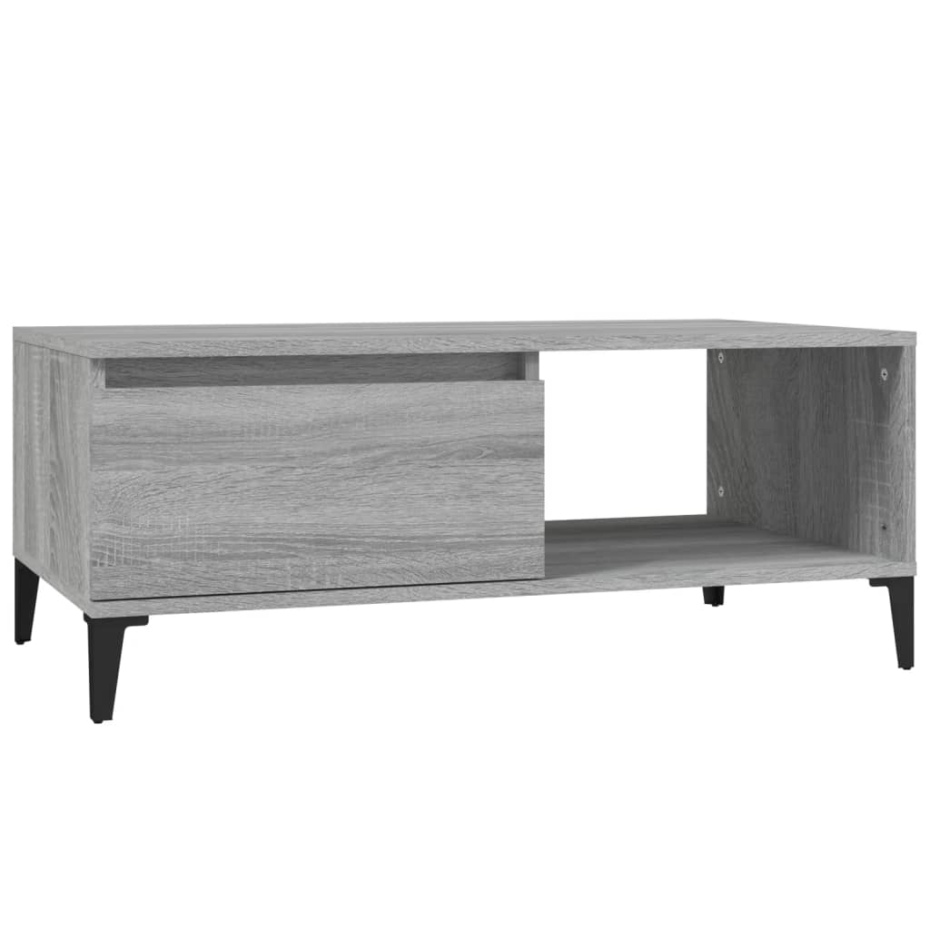 Table basse Sonoma gris 90x50x36,5 cm Bois d’ingénierie - Tables basses