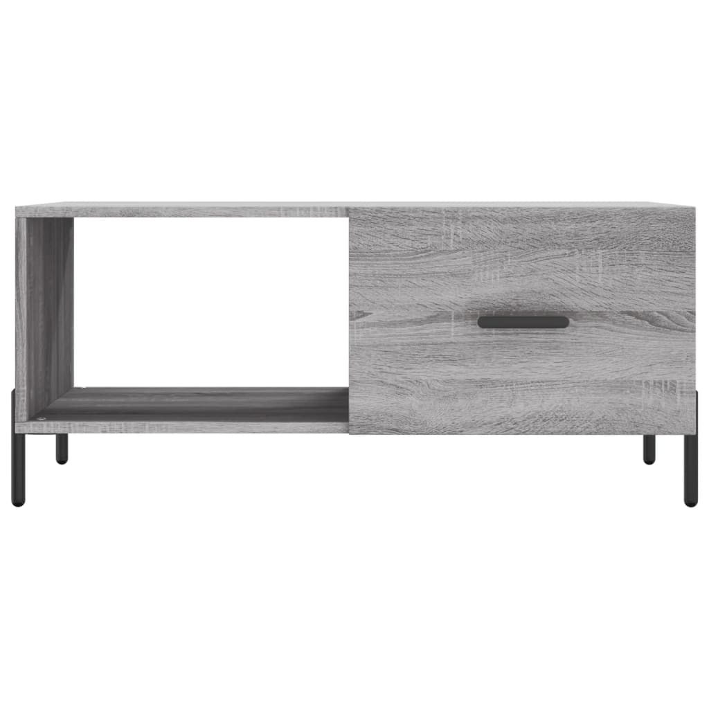 Table basse sonoma gris 90x50x40 cm bois d’ingénierie - Tables basses