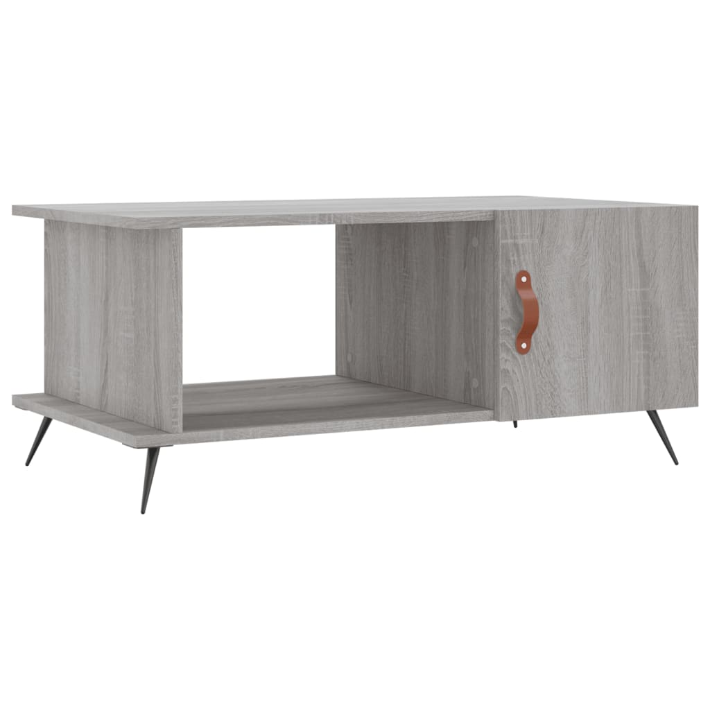 Table basse sonoma gris 90x50x40 cm bois d’ingénierie - Tables basses