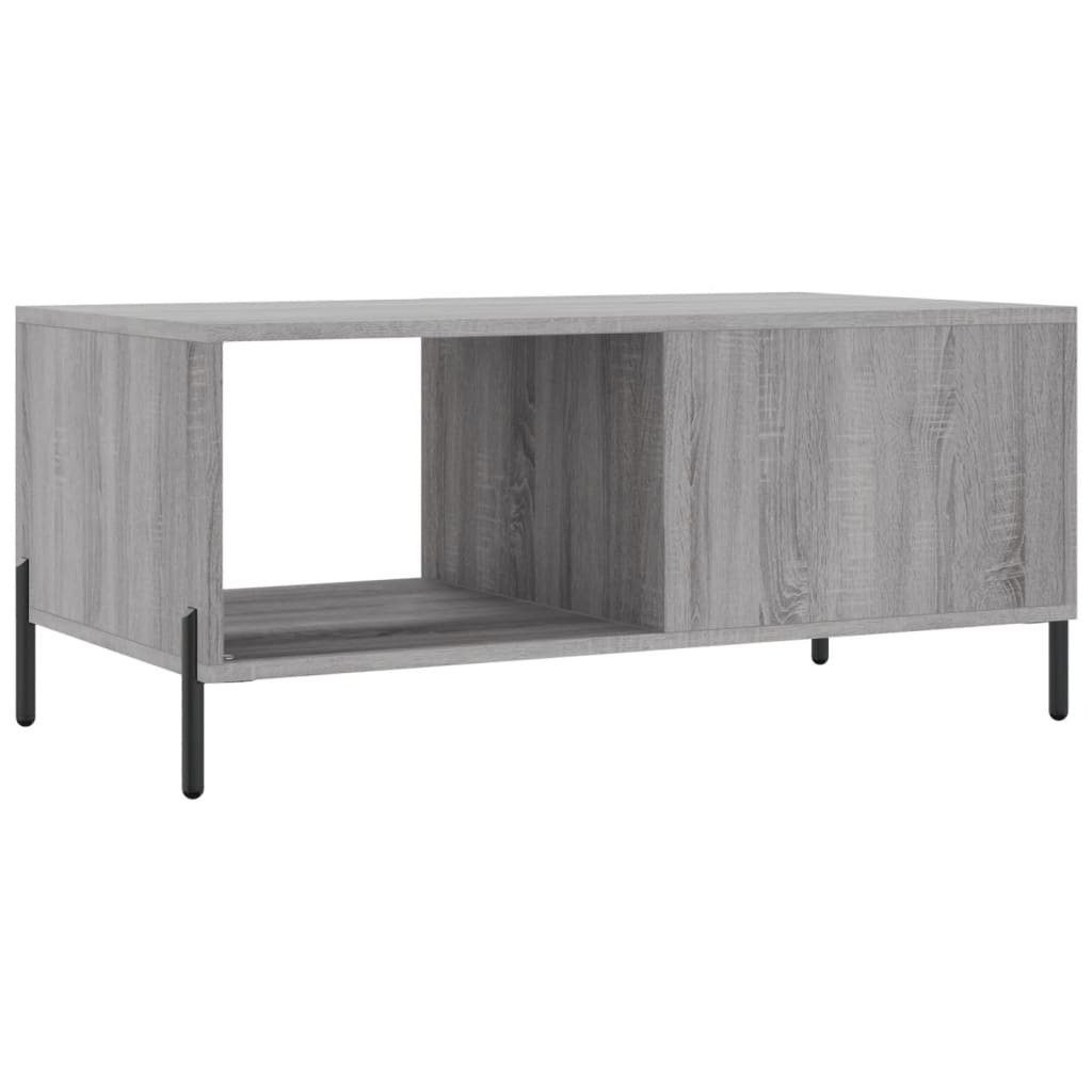 Table basse sonoma gris 90x50x40 cm bois d’ingénierie - Tables basses