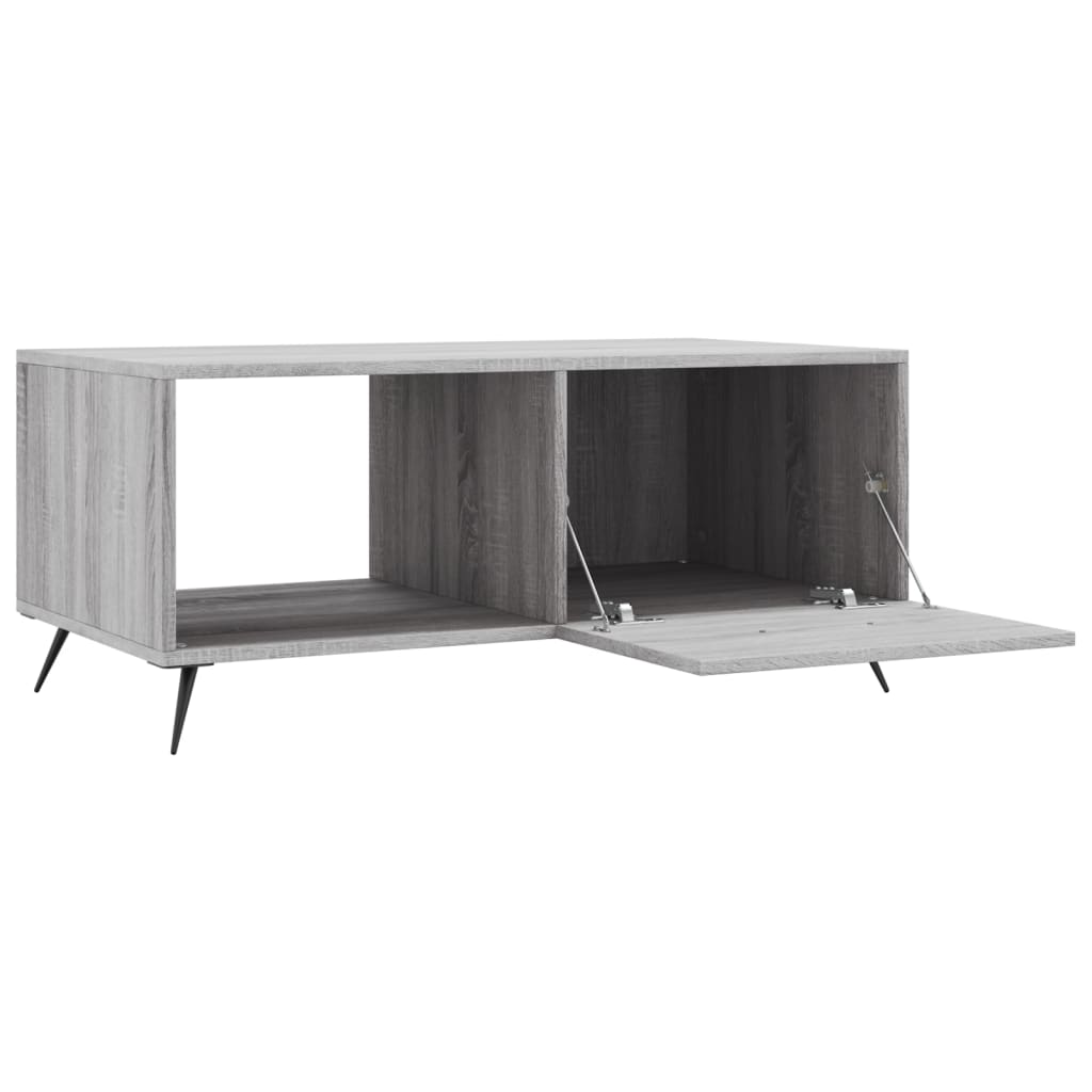 Table basse sonoma gris 90x50x40 cm bois d’ingénierie - Tables basses