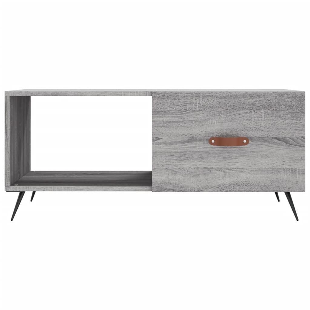 Table basse sonoma gris 90x50x40 cm bois d’ingénierie - Tables basses