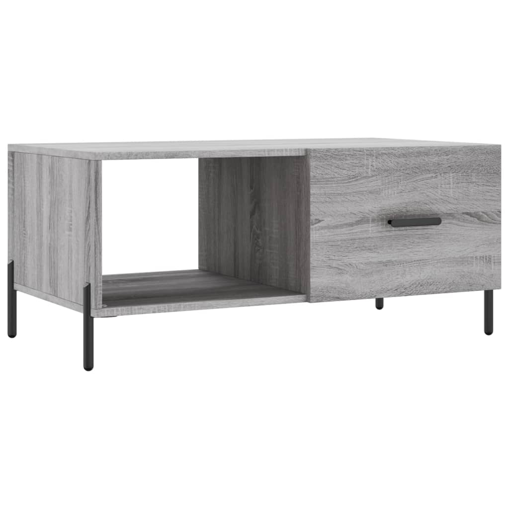 Table basse sonoma gris 90x50x40 cm bois d’ingénierie - Tables basses