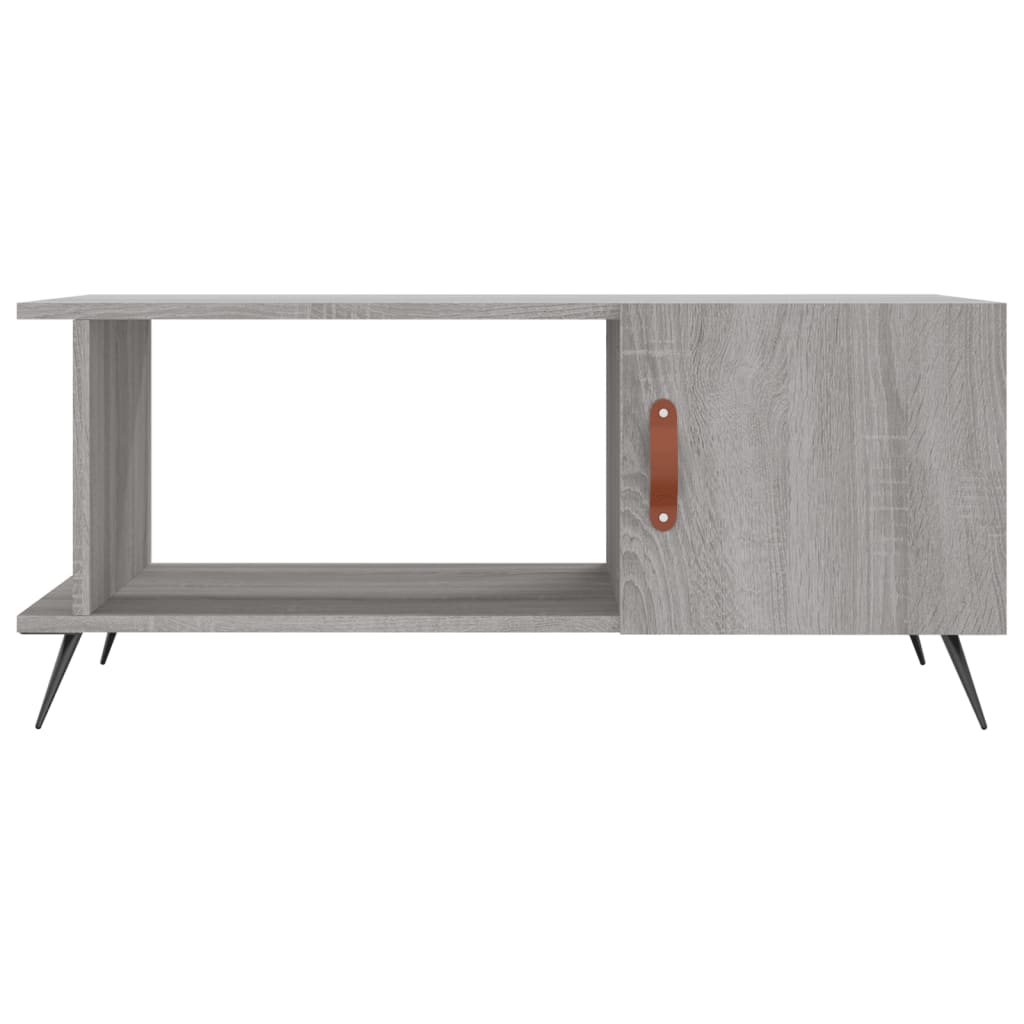 Table basse sonoma gris 90x50x40 cm bois d’ingénierie - Tables basses