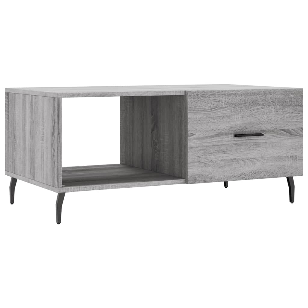 Table basse sonoma gris 90x50x40 cm bois d’ingénierie - Tables basses