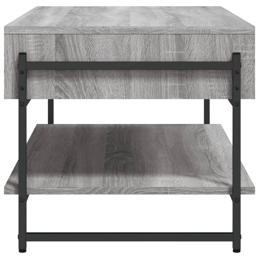Table basse sonoma gris 90x50x45 cm bois d’ingénierie - Tables basses
