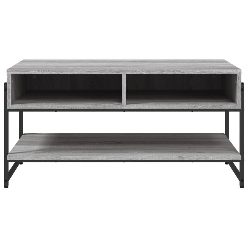 Table basse sonoma gris 90x50x45 cm bois d’ingénierie - Tables basses