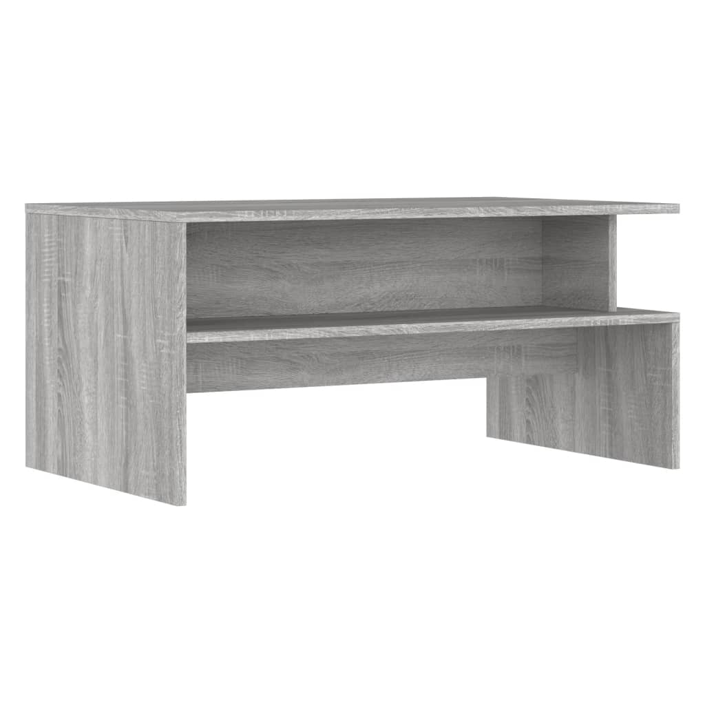 Table basse sonoma gris 90x55x42,5 cm bois d’ingénierie - Tables basses