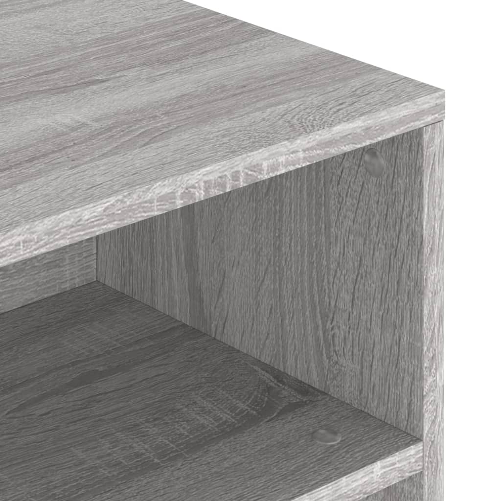 Table basse sonoma gris 90x55x42,5 cm bois d’ingénierie - Tables basses