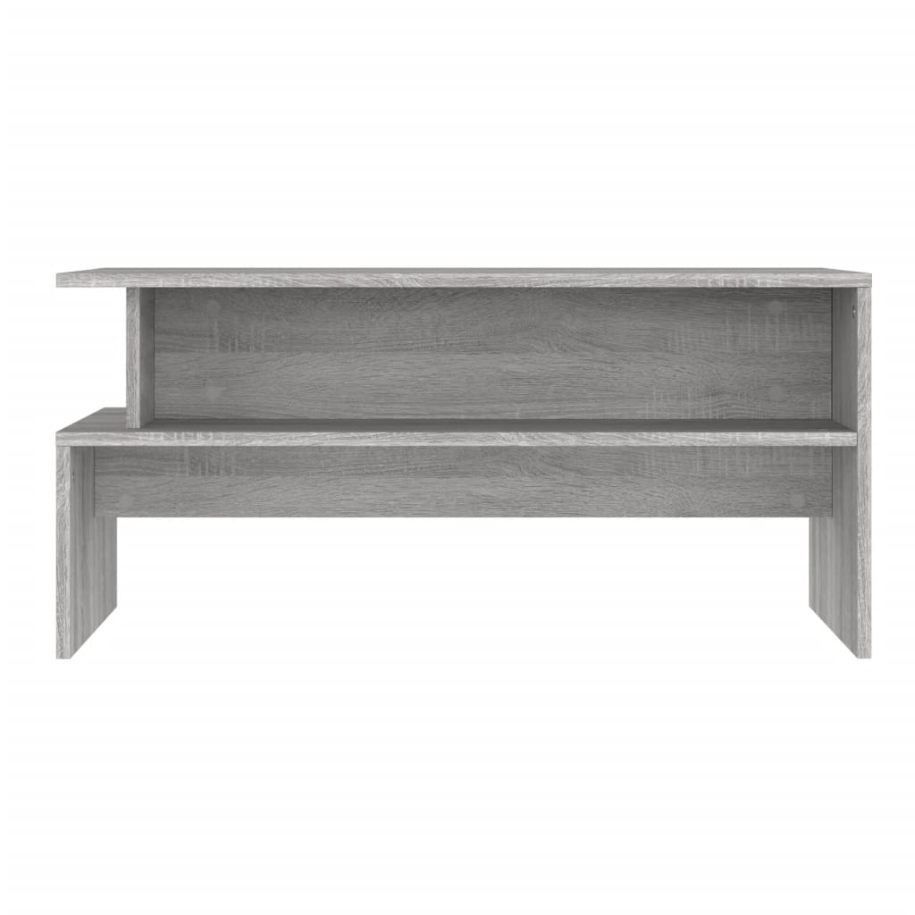 Table basse sonoma gris 90x55x42,5 cm bois d’ingénierie - Tables basses