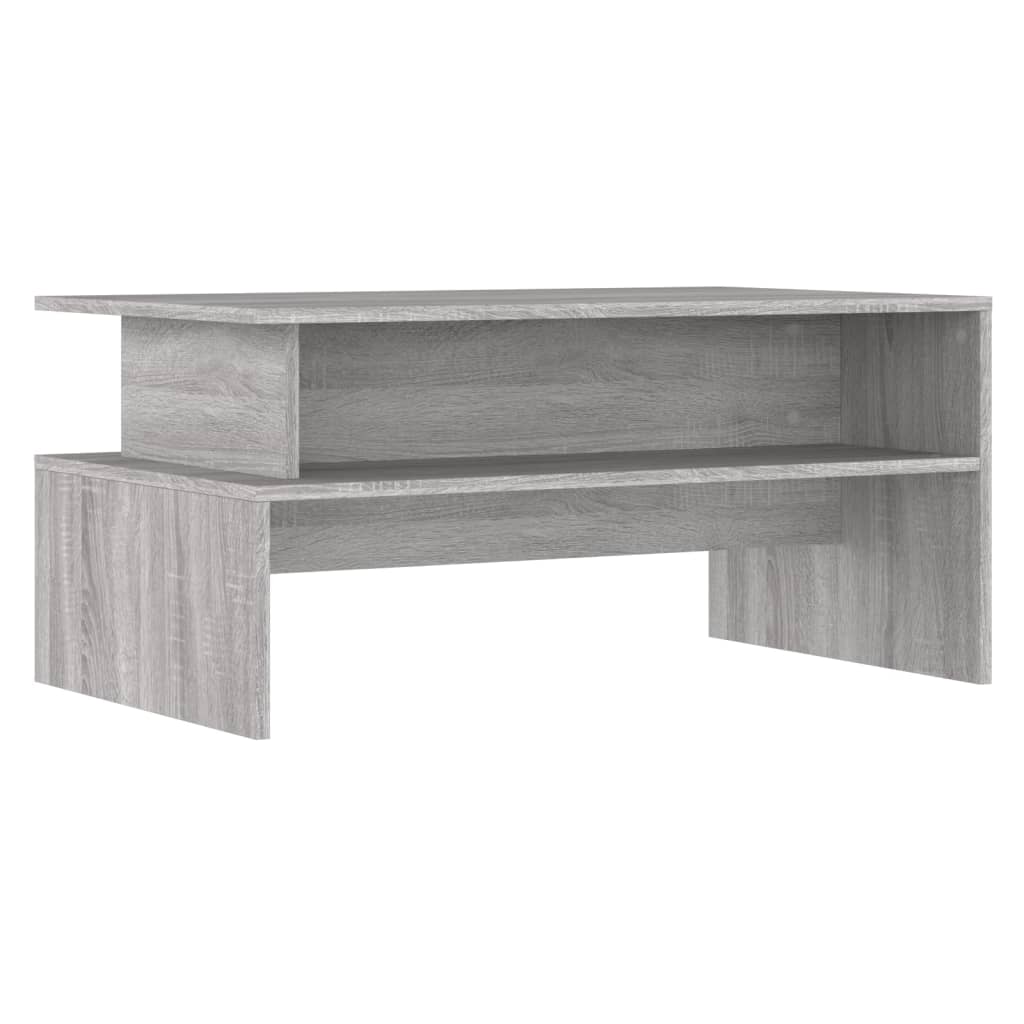 Table basse sonoma gris 90x55x42,5 cm bois d’ingénierie - Tables basses