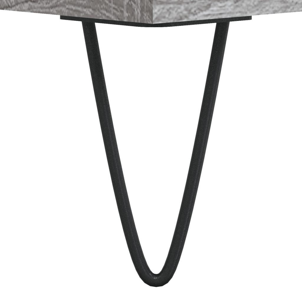 Table basse sonoma gris 90x60x35 cm bois d’ingénierie - Tables basses