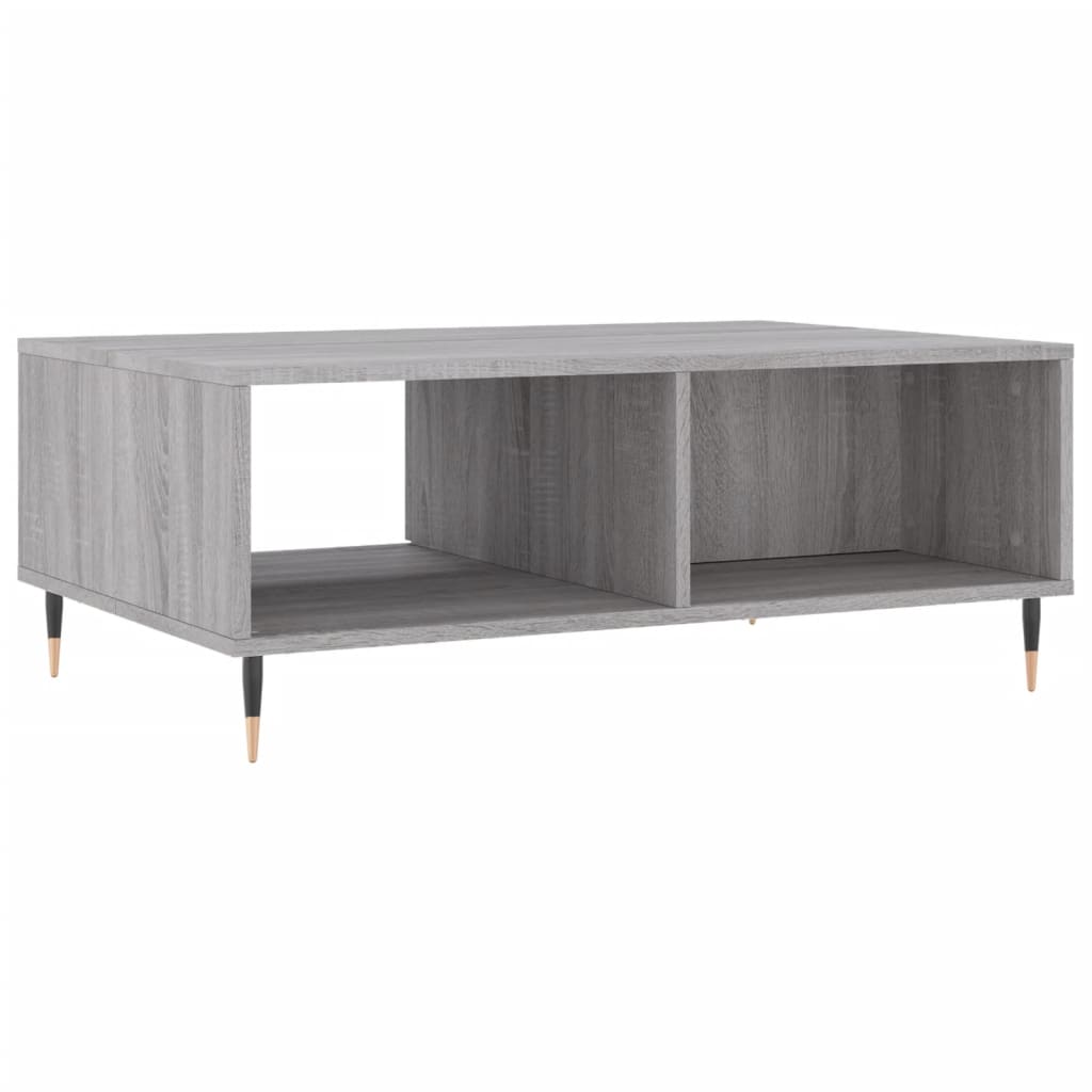 Table basse sonoma gris 90x60x35 cm bois d’ingénierie - Tables basses