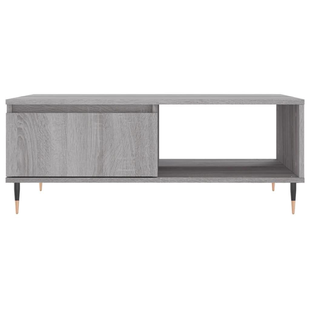 Table basse sonoma gris 90x60x35 cm bois d’ingénierie - Tables basses