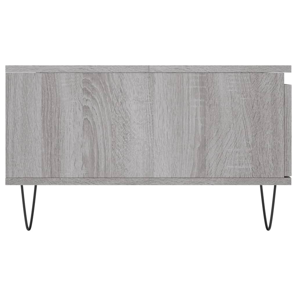 Table basse sonoma gris 90x60x35 cm bois d’ingénierie - Tables basses