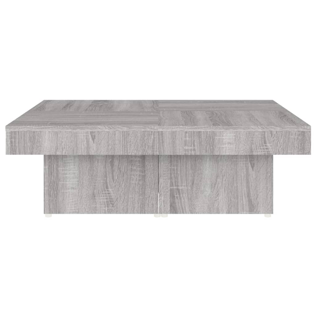 Table basse Sonoma gris 90x90x28 cm Bois d’ingénierie - Tables basses