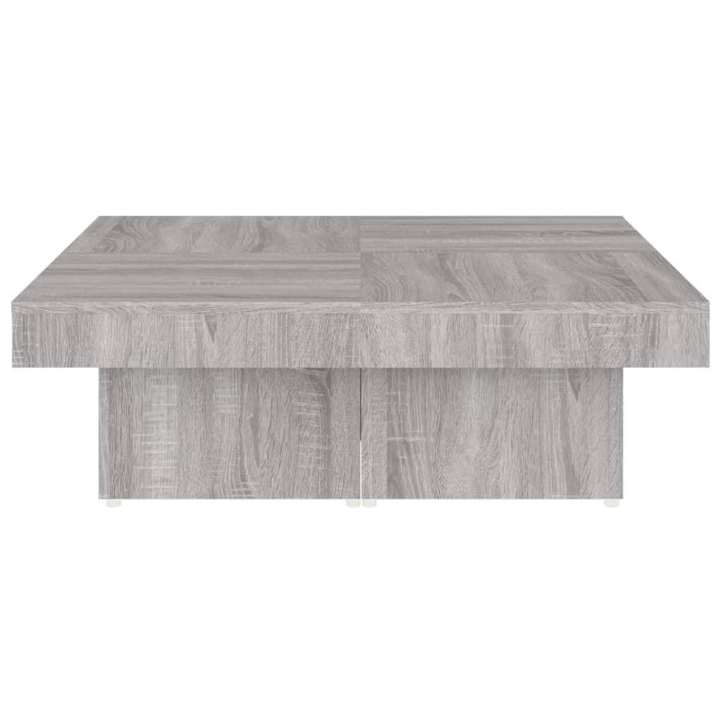 Table basse Sonoma gris 90x90x28 cm Bois d’ingénierie - Tables basses