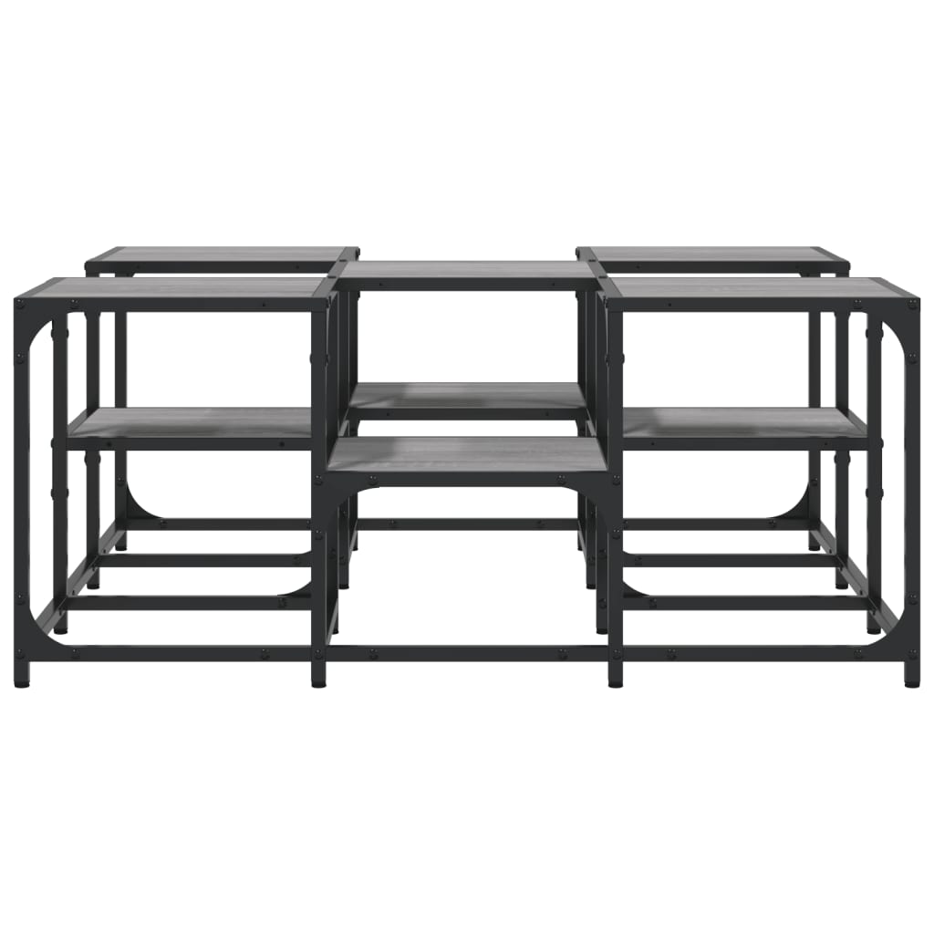 Table basse sonoma gris 91x91x40 cm bois d’ingénierie - Tables basses