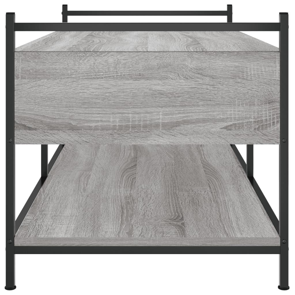 Table basse sonoma gris 99x50x50 cm bois d’ingénierie - Tables basses