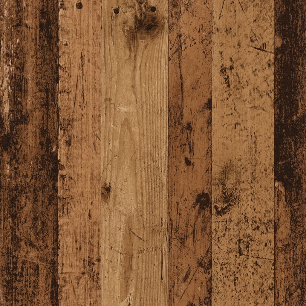 Table basse vieux bois 100x100x35 cm bois d’ingénierie - Tables basses