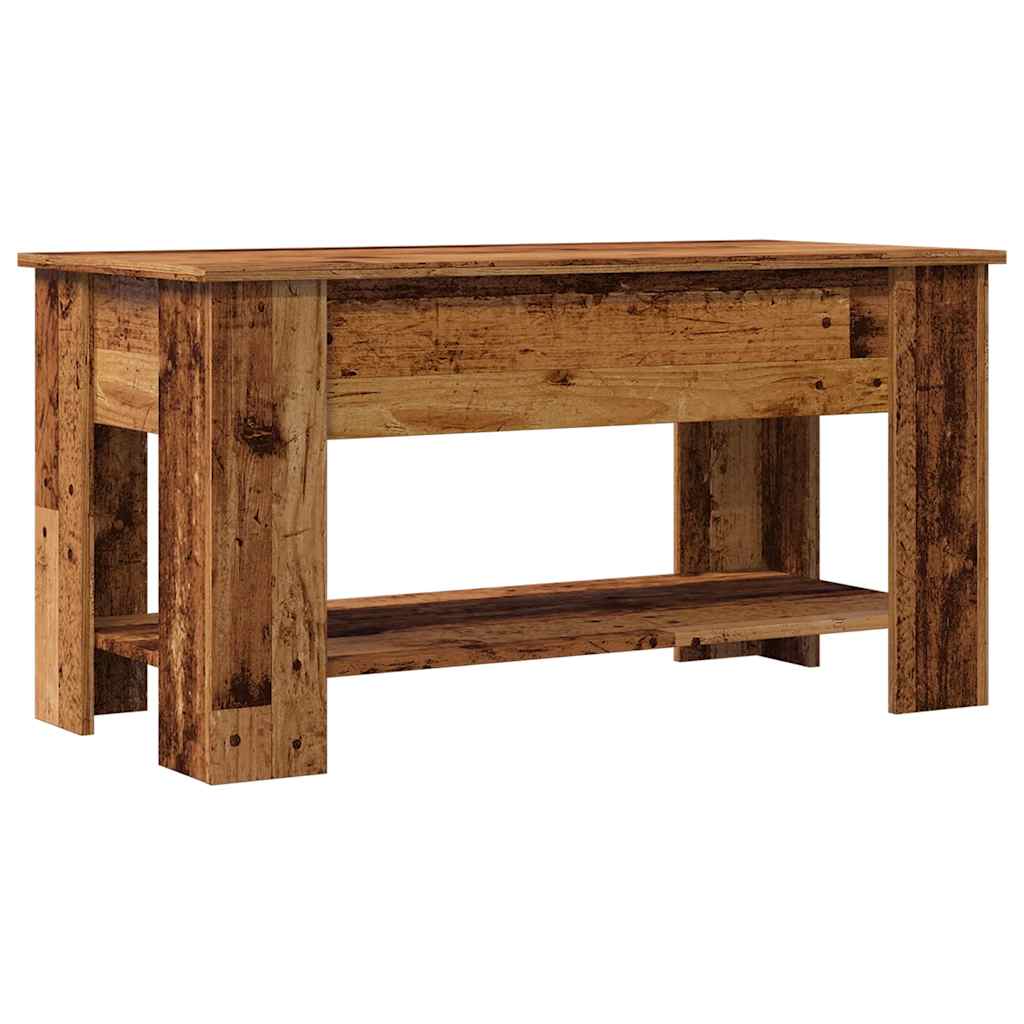 Table basse vieux bois 101x49x52 cm bois d’ingénierie - Tables basses