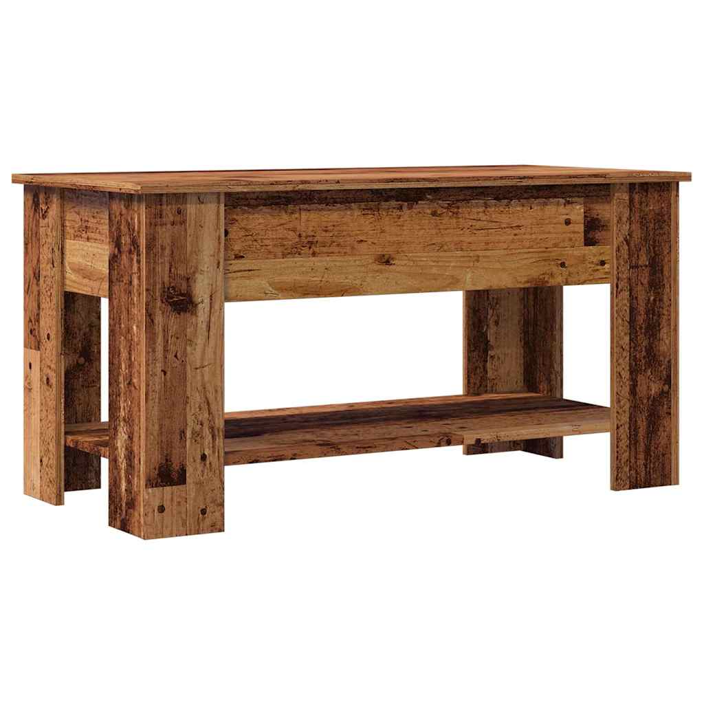 Table basse vieux bois 101x49x52 cm bois d’ingénierie - Tables basses