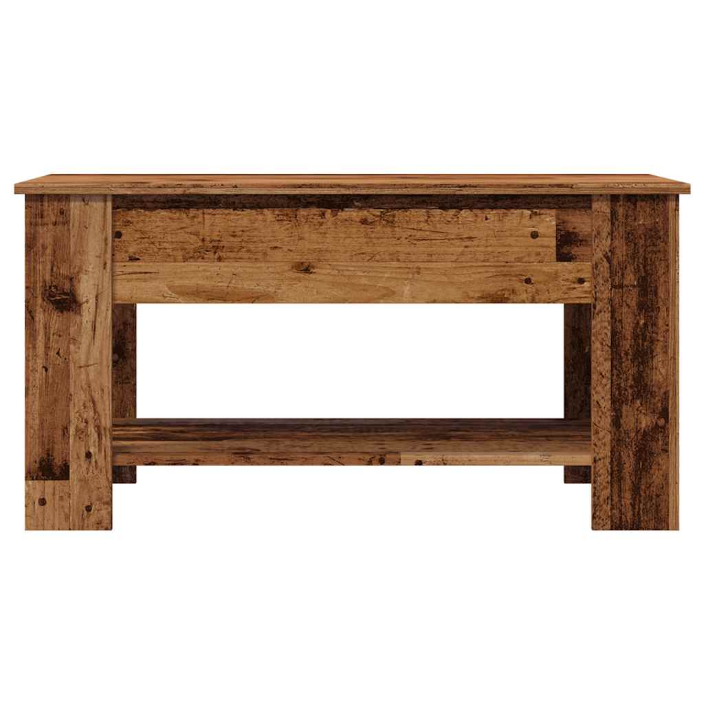 Table basse vieux bois 101x49x52 cm bois d’ingénierie - Tables basses