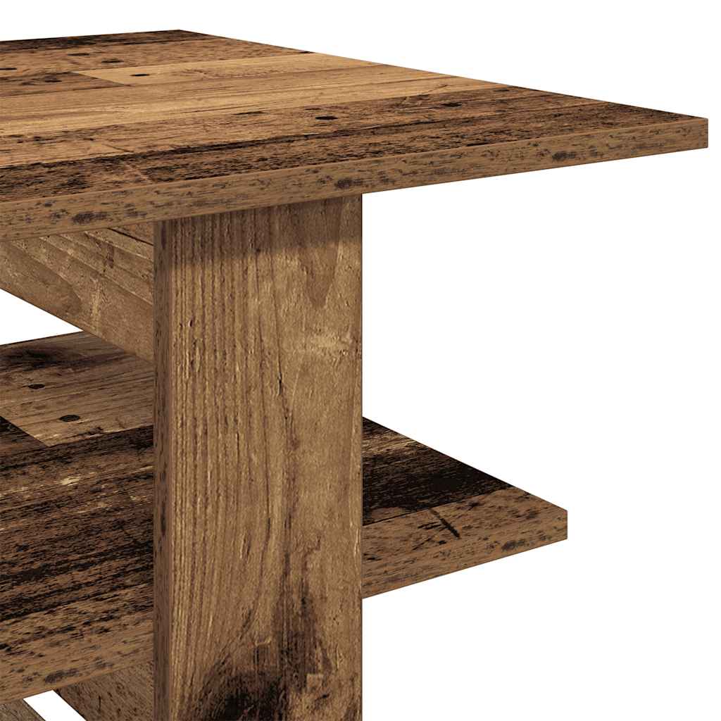 Table basse vieux bois 102x55x42 cm bois d’ingénierie - Tables basses