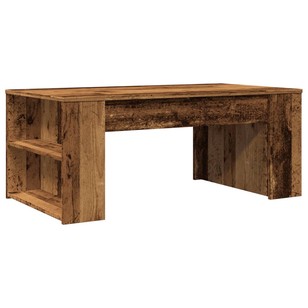 Table basse vieux bois 102x55x42 cm bois d’ingénierie - Tables basses