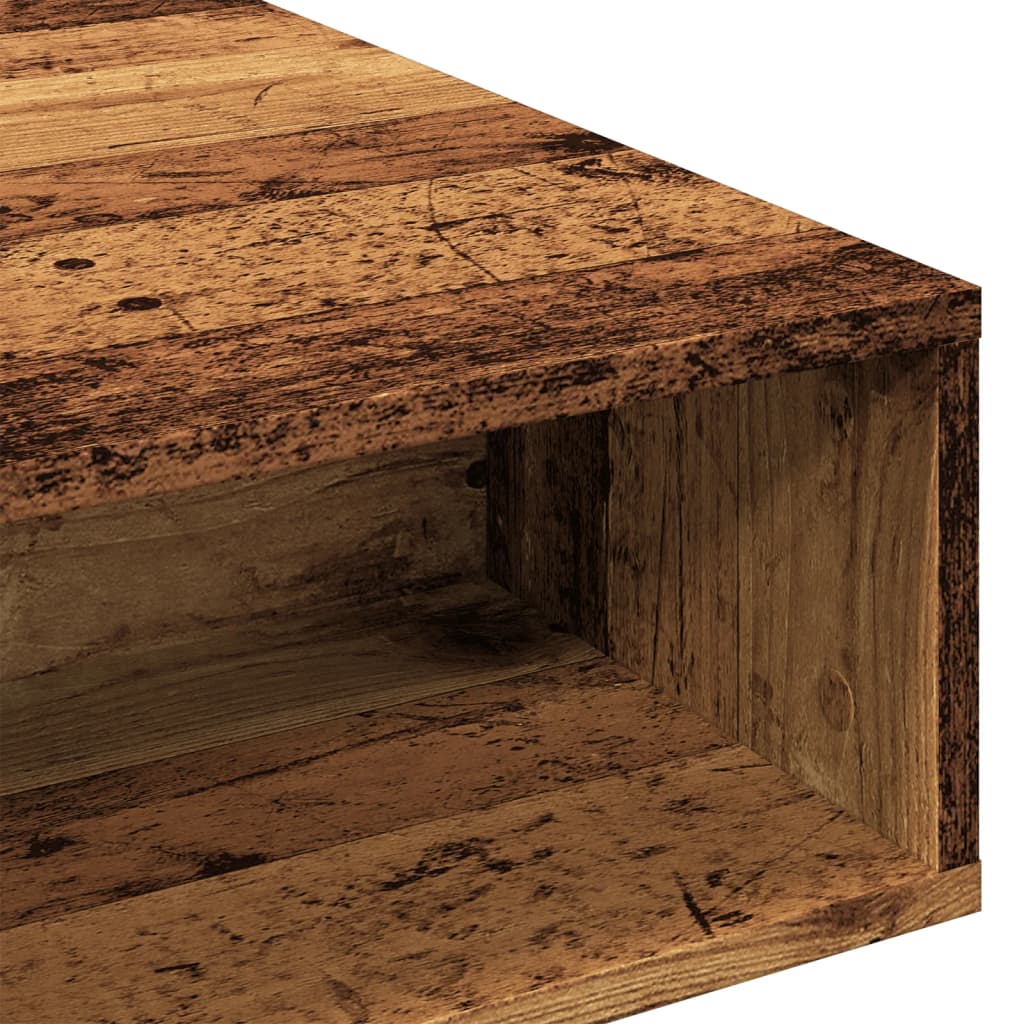 Table basse vieux bois 105x55x32 cm bois d’ingénierie - Tables basses
