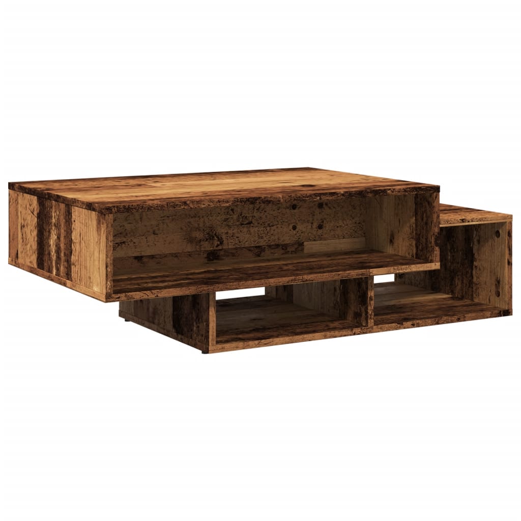 Table basse vieux bois 105x55x32 cm bois d’ingénierie - Tables basses