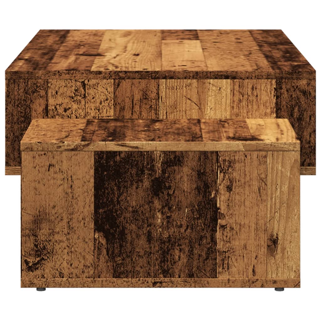 Table basse vieux bois 105x55x32 cm bois d’ingénierie - Tables basses
