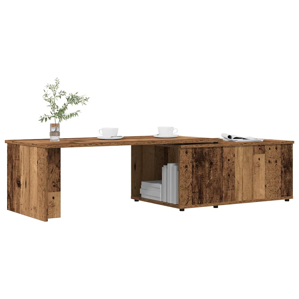 Table basse vieux bois 150x50x35 cm bois d’ingénierie - Tables basses