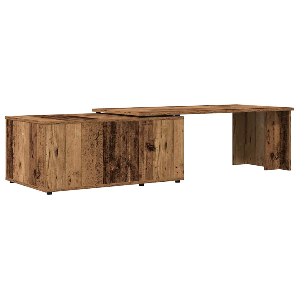 Table basse vieux bois 150x50x35 cm bois d’ingénierie - Tables basses